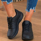 Orthopädische Kunststoff-Athletic-Sneaker - breiter Zehenkasten und Gummisohle