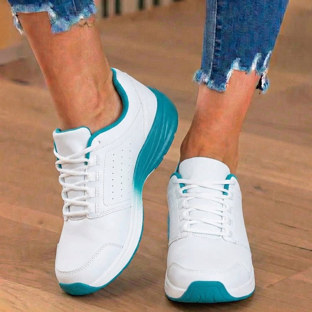 Orthopädische Kunststoff-Athletic-Sneaker - breiter Zehenkasten und Gummisohle