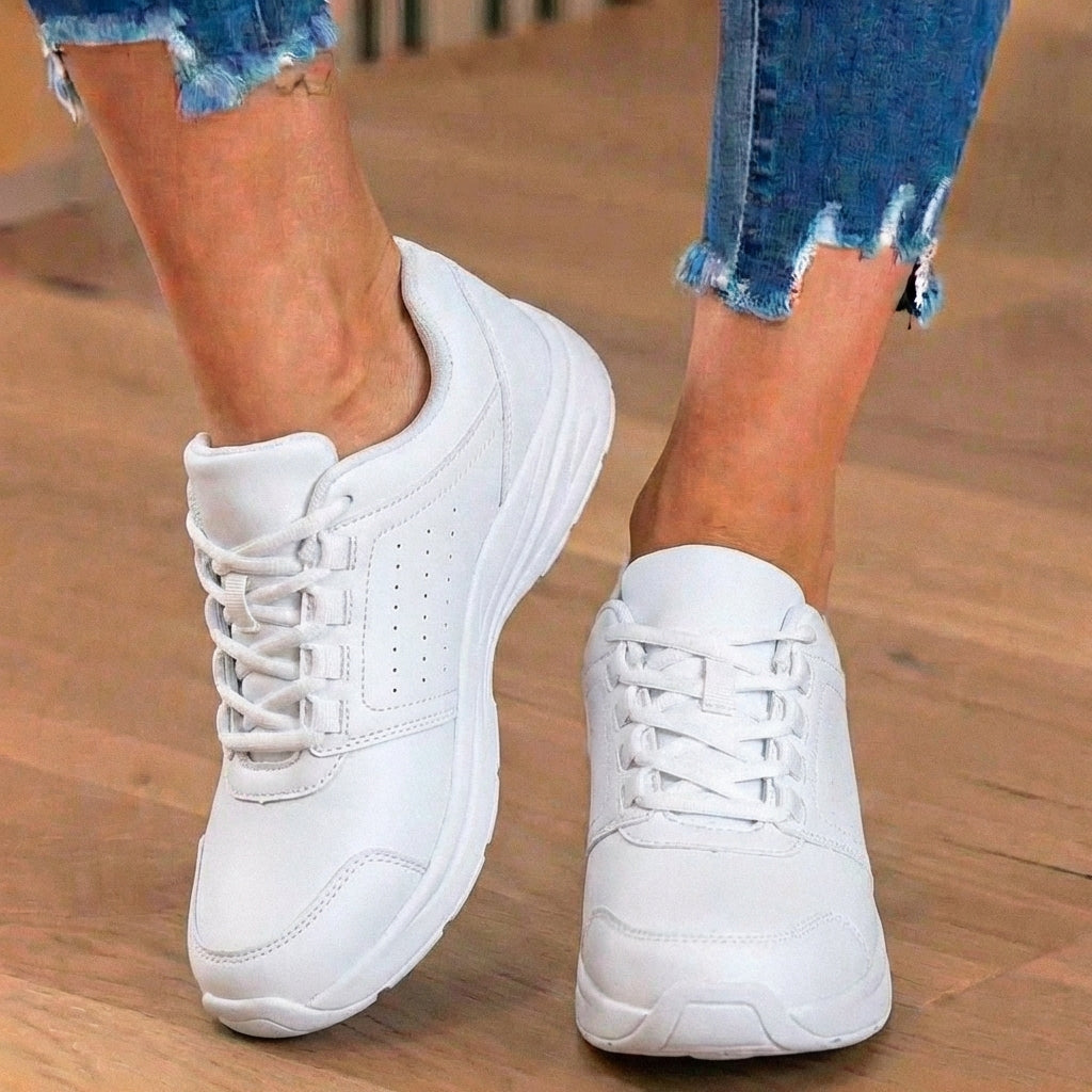 Orthopädische Kunststoff-Athletic-Sneaker - breiter Zehenkasten und Gummisohle