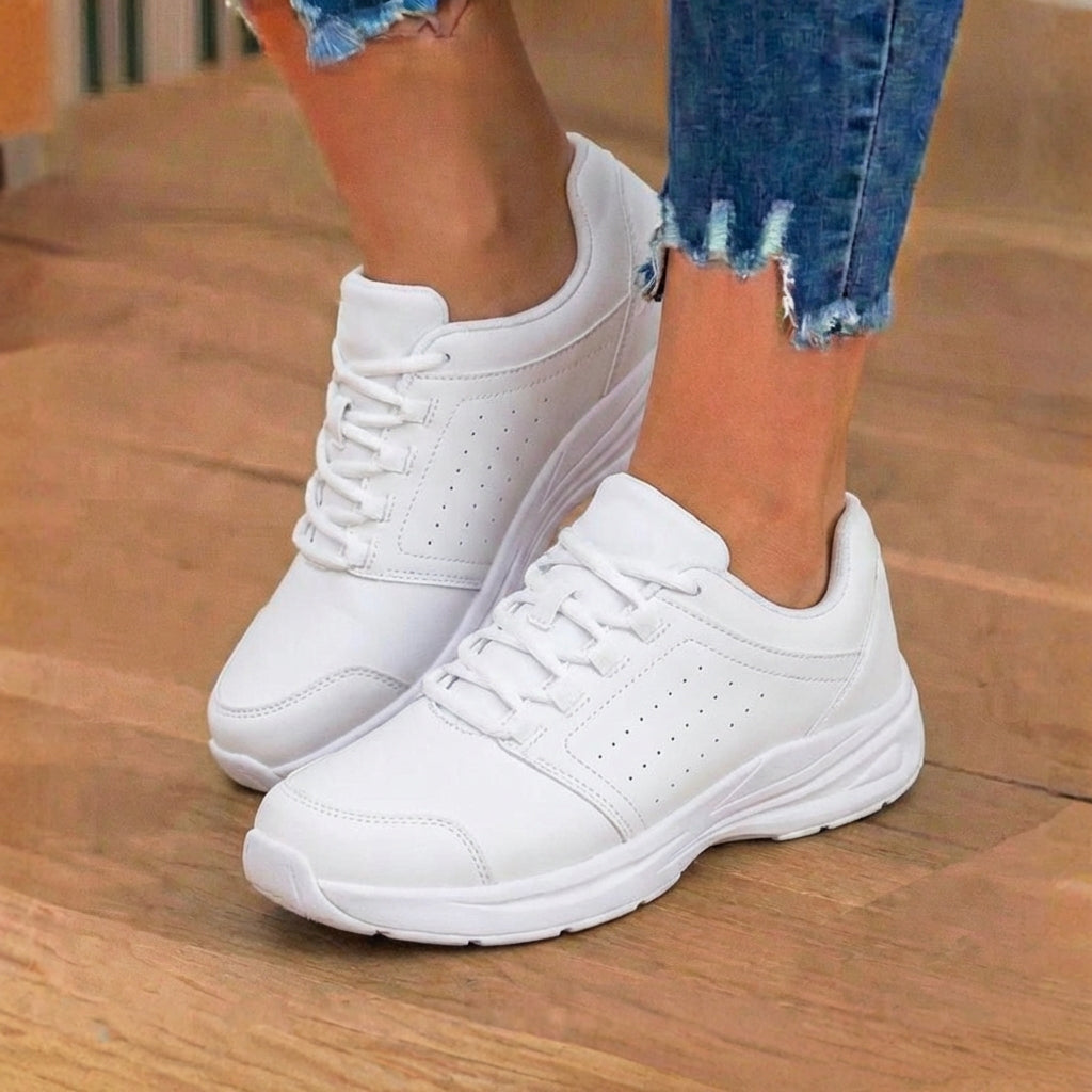 Orthopädische Kunststoff-Athletic-Sneaker - breiter Zehenkasten und Gummisohle