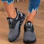 Orthopädische Strick-Sicherheits-Sneaker - Stahlkappe und Blade-Sohlen-Schutz