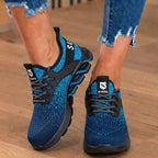 Orthopädische Strick-Sicherheits-Sneaker - Stahlkappe und Blade-Sohlen-Schutz