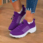 Orthopädische Strick-High-Top-Sneaker - Quick-Lace-System und Rocker-Sohle