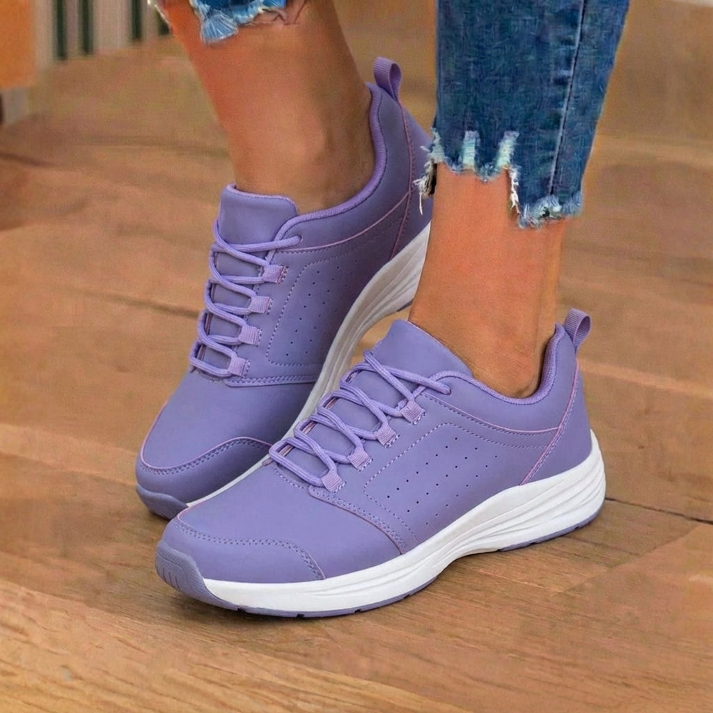 Orthopädische Kunststoff-Athletic-Sneaker - breiter Zehenkasten und Gummisohle