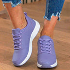 Orthopädische Kunststoff-Athletic-Sneaker - breiter Zehenkasten und Gummisohle