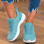 Orthopädische Strick-Athletic-Sneaker - Wellenmuster und gepolsterte Sohle