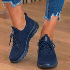 Orthopädische Strick-Athletic-Sneaker - Sockenpassform-Konstruktion und strukturierte Sohle