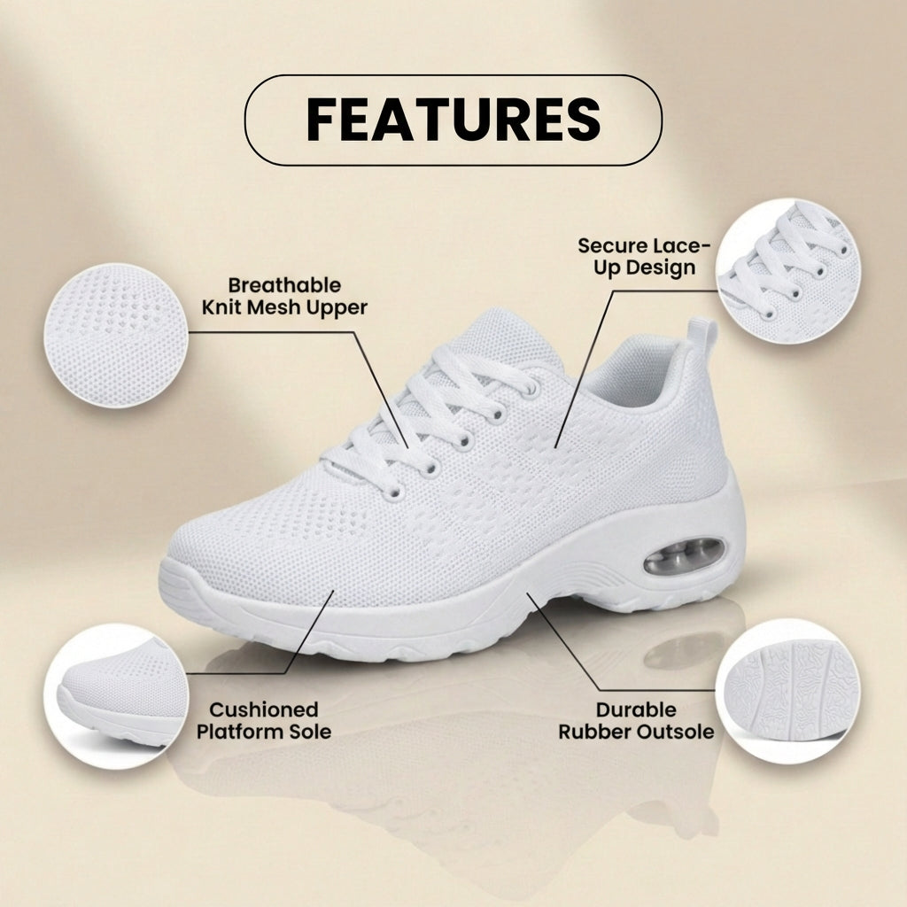 Orthopädische Mesh-Athletic-Sneaker - Luftkissen-Ferse und leichtes Design