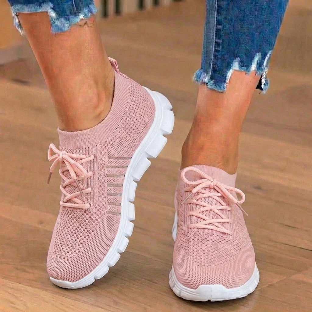 Orthopädische Strick-Sneaker - atmungsaktives Mesh-Design und Slip-On-Komfort
