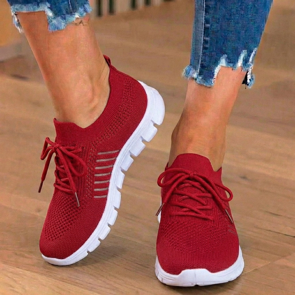 Orthopädische Strick-Sneaker - atmungsaktives Mesh-Design und Slip-On-Komfort