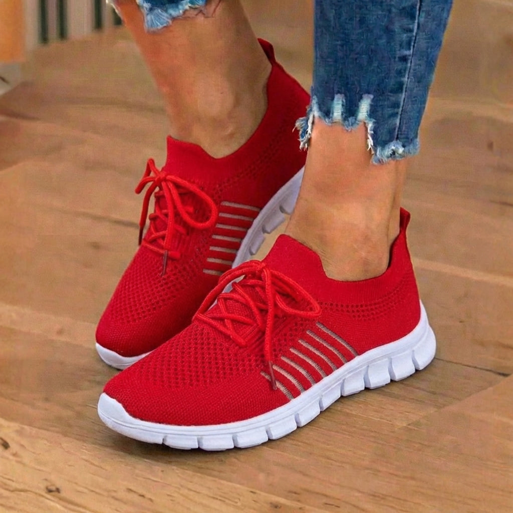 Orthopädische Strick-Sneaker - atmungsaktives Mesh-Design und Slip-On-Komfort