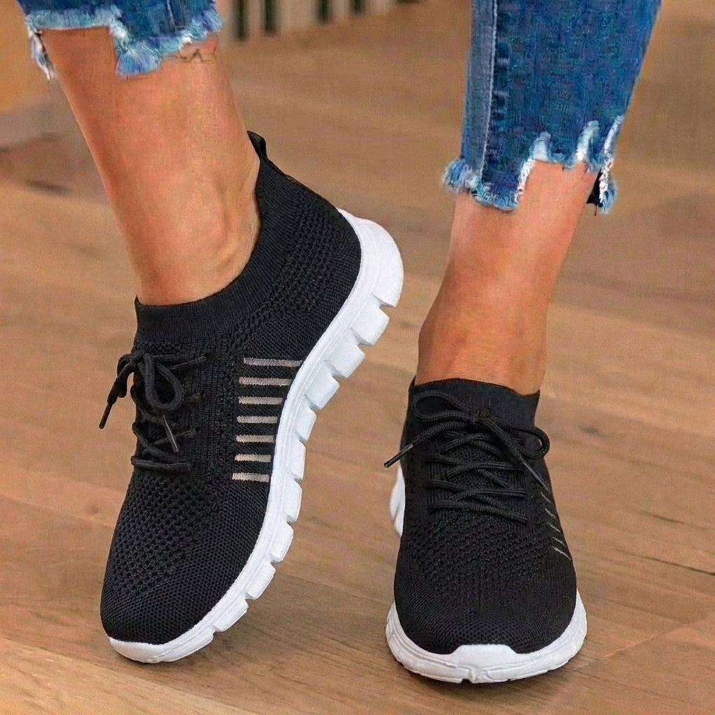 Orthopädische Strick-Sneaker - atmungsaktives Mesh-Design und Slip-On-Komfort