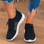 Orthopädische Strick-Sneaker - atmungsaktives Mesh-Design und Slip-On-Komfort