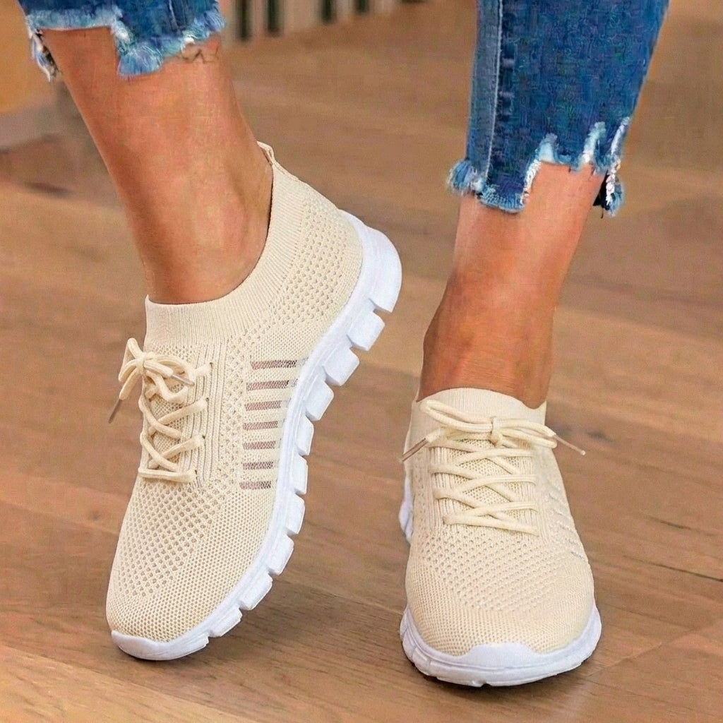 Orthopädische Strick-Sneaker - atmungsaktives Mesh-Design und Slip-On-Komfort