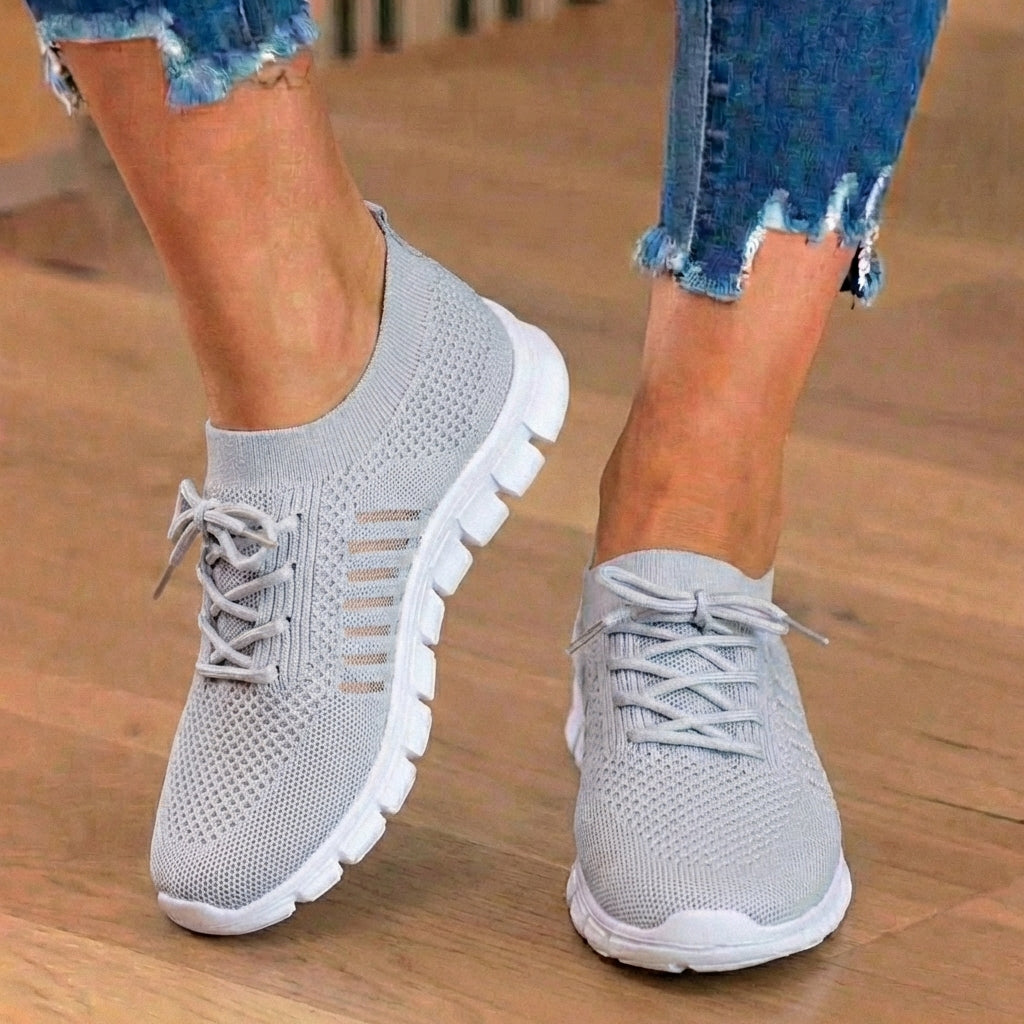 Orthopädische Strick-Sneaker - atmungsaktives Mesh-Design und Slip-On-Komfort