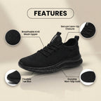 Orthopädische Strick-Athletic-Sneaker - Sockenpassform-Konstruktion und strukturierte Sohle