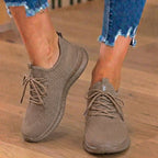 Orthopädische Strick-Athletic-Sneaker - Sockenpassform-Konstruktion und strukturierte Sohle