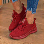 Orthopädische Strick-Athletic-Sneaker - Sockenpassform-Konstruktion und strukturierte Sohle