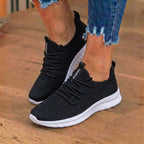 Orthopädische Strick-Athletic-Sneaker - Sockenpassform-Konstruktion und strukturierte Sohle