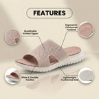 Orthopädische Strickslides - breites Ausschnittsband-Design und atmungsaktive Mesh-Konstruktion