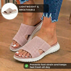 Orthopädische Strickslides - breites Ausschnittsband-Design und atmungsaktive Mesh-Konstruktion
