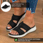 Orthopädische Mesh-Sport-Sandalen - Athletic-Cage-Design und verstellbarer Bungee-Verschluss