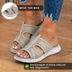 Orthopädische Mesh-Sport-Sandalen - Athletic-Cage-Design und verstellbarer Bungee-Verschluss