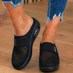 Orthopädische Mesh-Luftkissen-Slip-On-Mules - Atmungsaktive Rocker-Sohle