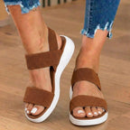 Orthopädische Mesh-Sport-Rocker-Sandalen - Slip-On-Elastische Riemen