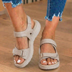 Orthopädische Leder-Sport-Sandalen - Doppelte Schnalle verstellbare Riemen