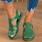 Orthopädische Leder-Fischersandalen - Multi-Riemen-Schnallenverschluss
