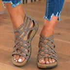 Orthopädische Gladiator-Sandalen - Multi-Riemen-Knöcheldesign