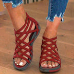 Orthopädische Gladiator-Sandalen - Multi-Riemen-Knöcheldesign