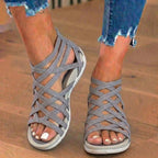 Orthopädische Gladiator-Sandalen - Multi-Riemen-Knöcheldesign