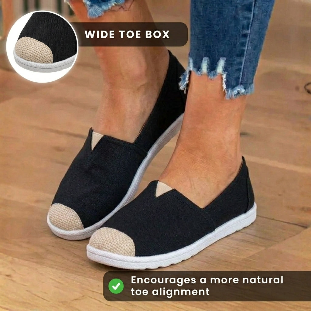 Von Vintage inspirierte orthopädische Ballerinas