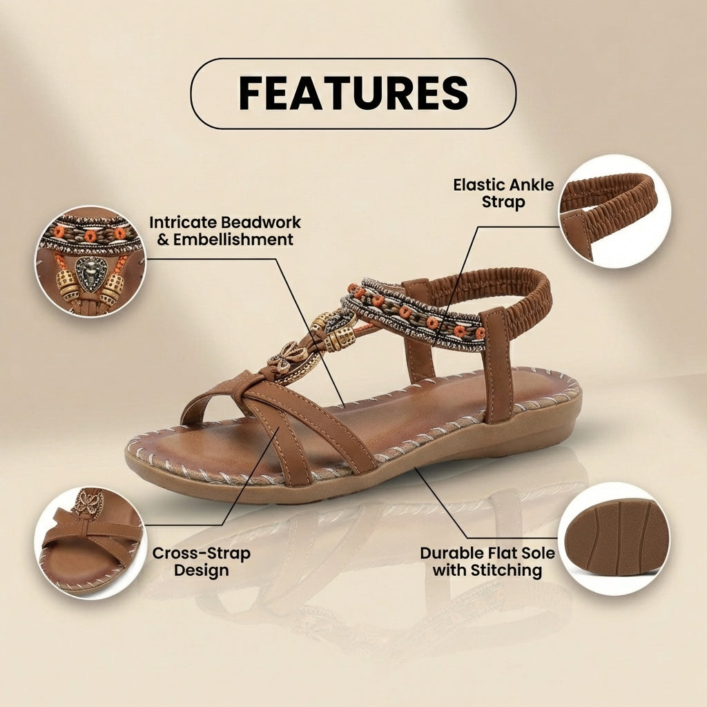 Klassische Orthopädische Sandalen mit zeitlosem Stil