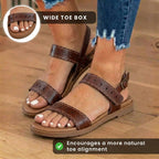 Von Vintage inspirierte orthopädische Sandalen