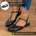 Vintage-inspirierte orthopädische Sandalen