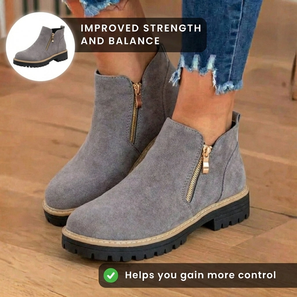 Vintage-inspirierte orthopädische Stiefel