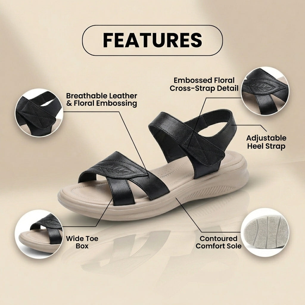 Wunderschön gefertigte orthopädische Sandalen
