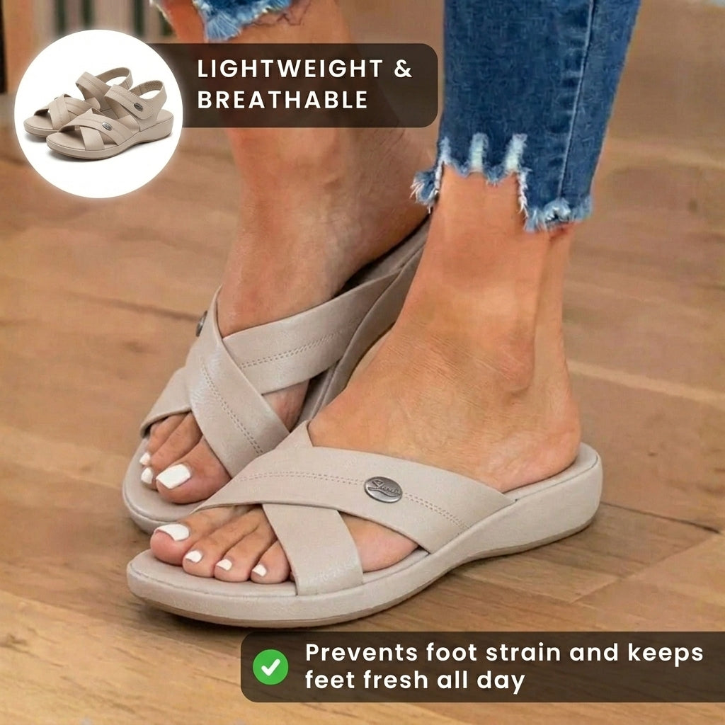 Klassische orthopädische Sandalen mit zeitlosem Stil