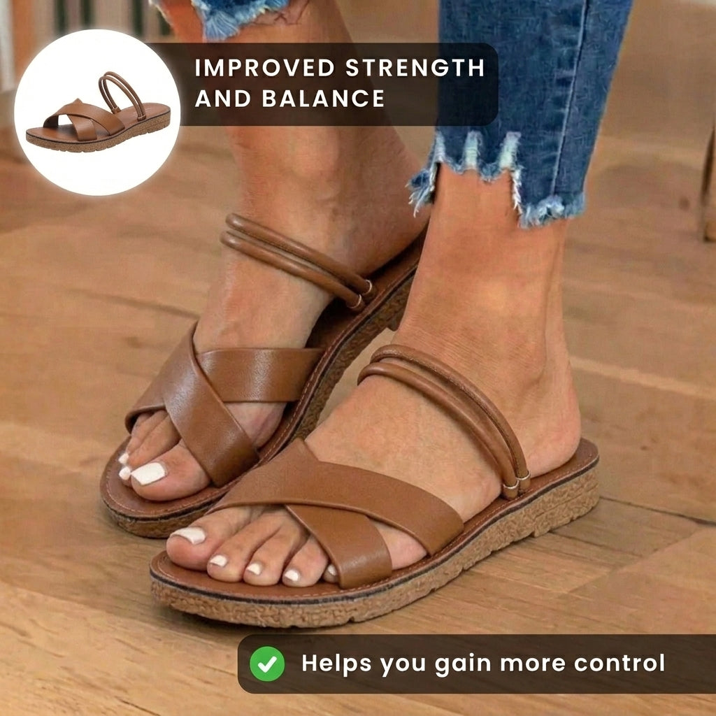 Klassische Orthopädische Sandalen mit zeitlosem Stil