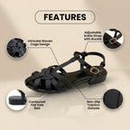 Anmutige orthopädische Sandalen für modernen Look