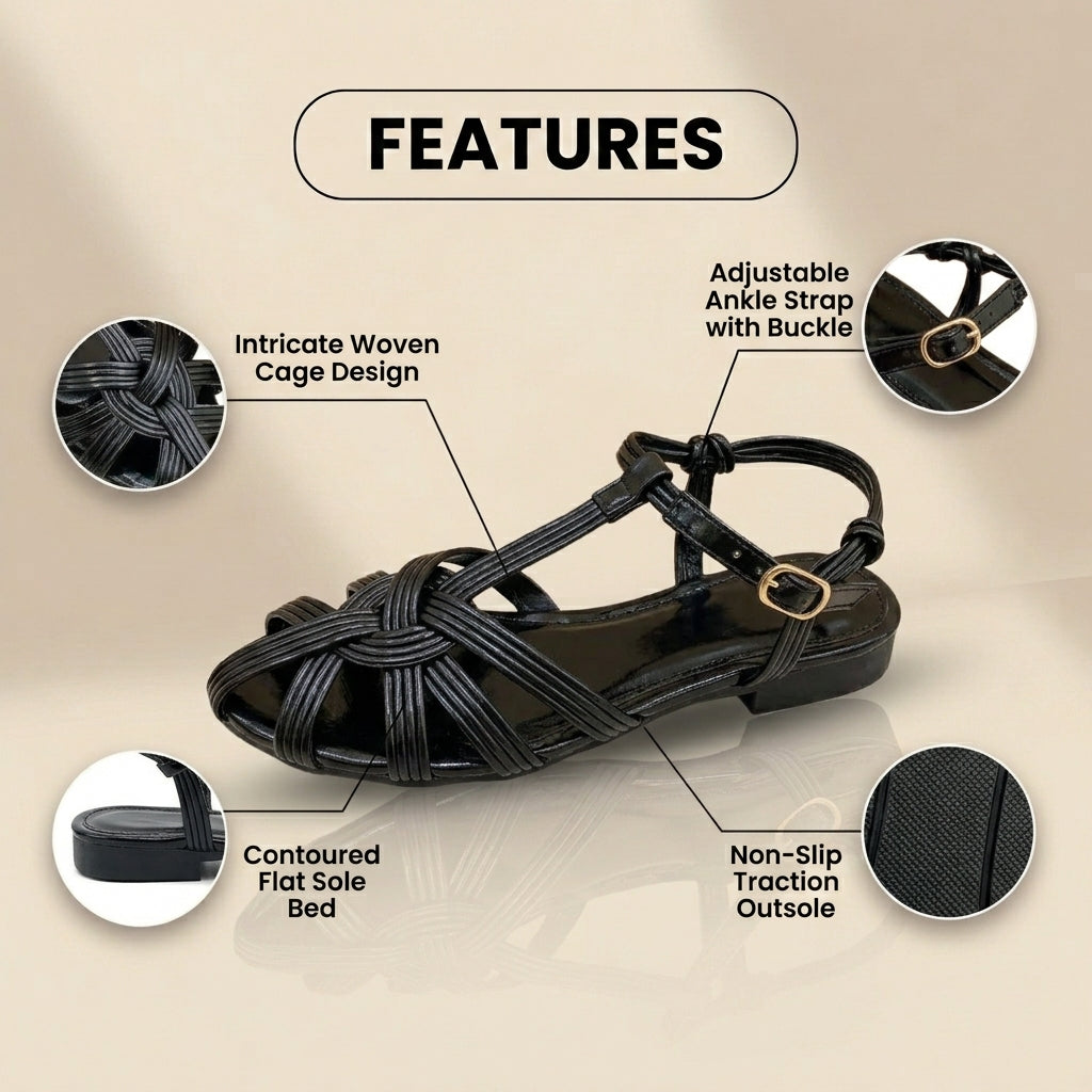 Anmutige orthopädische Sandalen für modernen Look