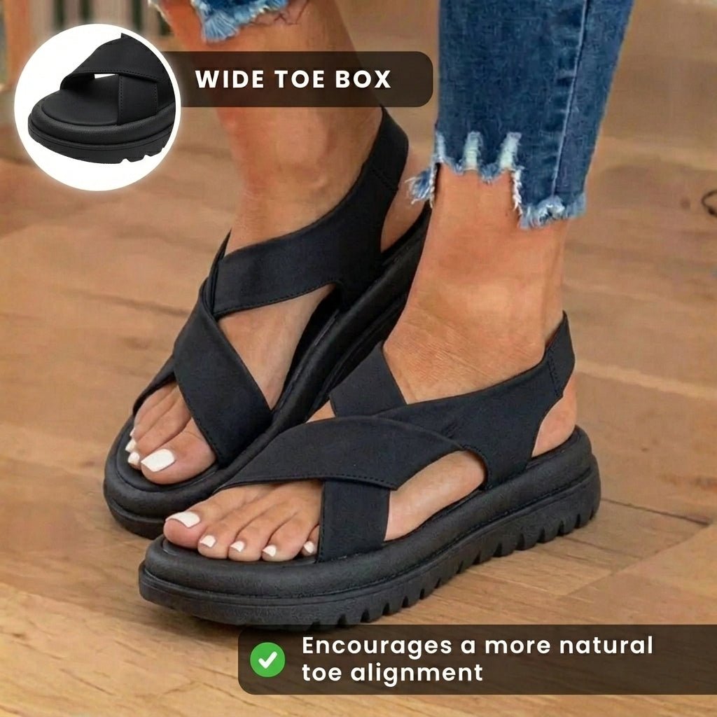 Klassische Orthopädische Sandalen mit zeitlosem Stil