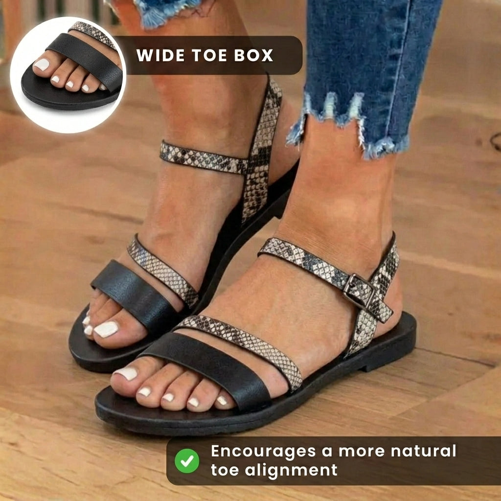 Klassische Orthopädische Sandalen mit zeitlosem Stil
