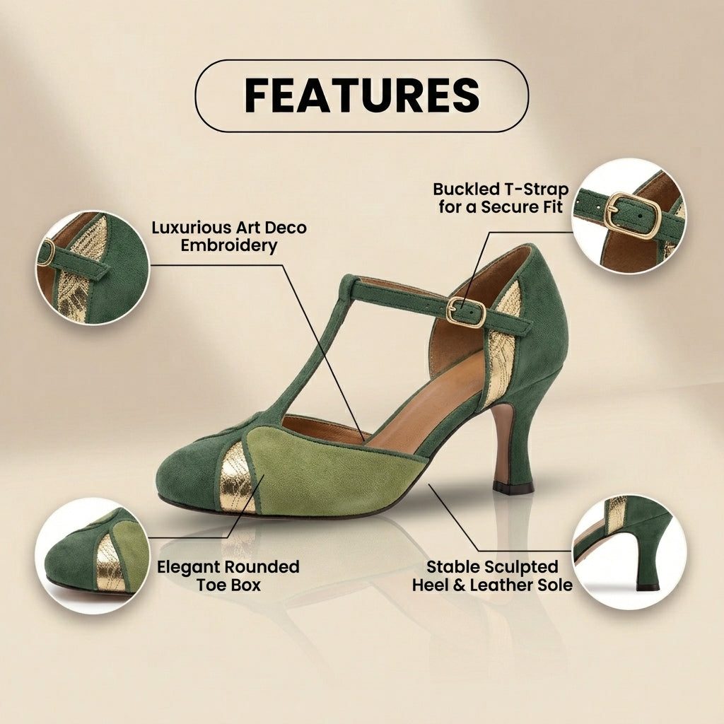 Vintage inspirierte Orthopädische Sandalen
