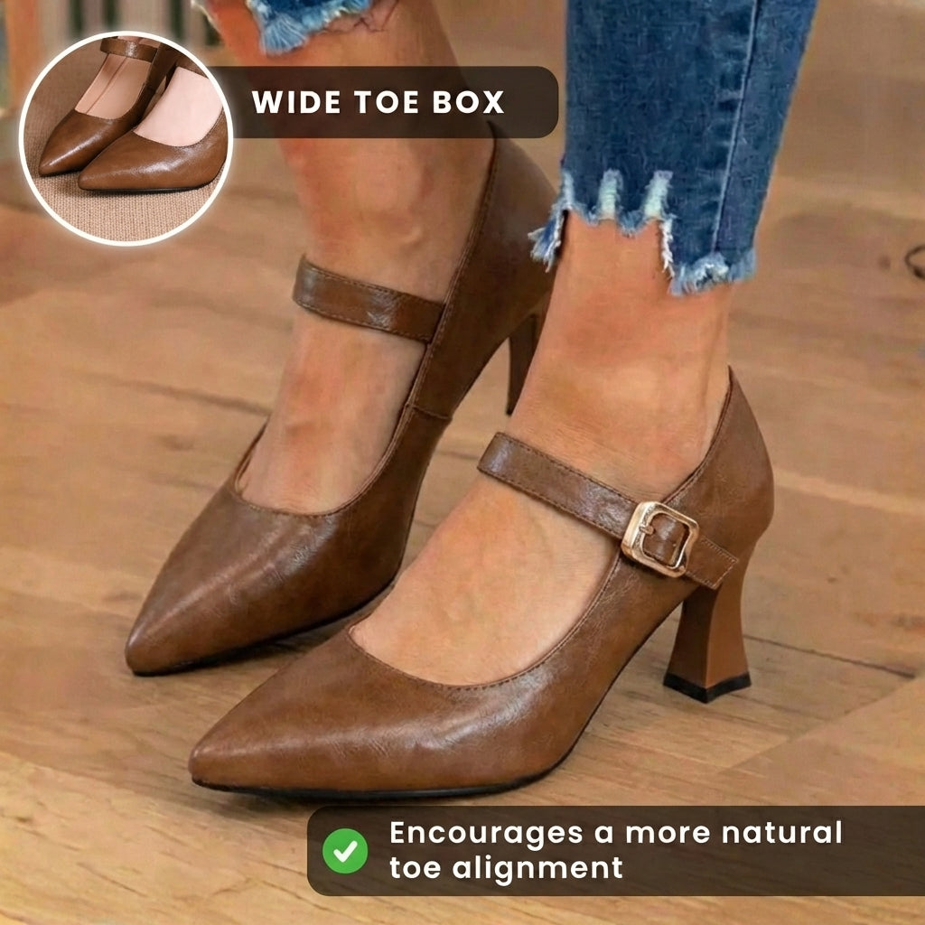 Elegante orthopädische Absätze für jeden Schritt