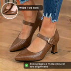 Elegante orthopädische Absätze für jeden Schritt