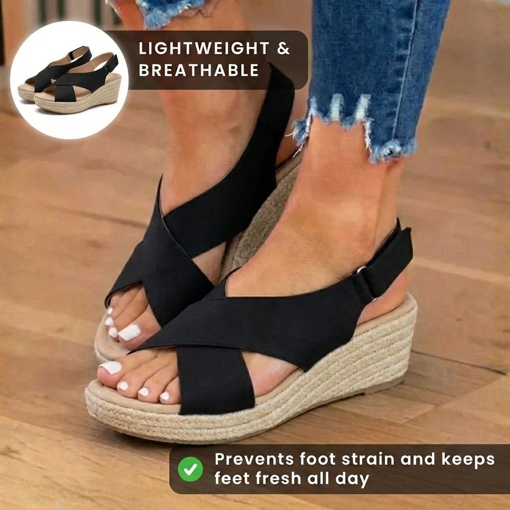 Vintage inspirierte orthopädische Sandalen